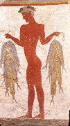 unknow artist Fisherman from Akrotiri, Thera Germany oil painting reproduction
